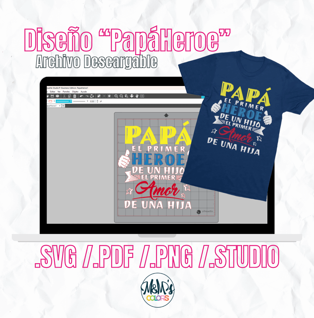 Diseño "Papá Heroe" (Archivo Descargable)